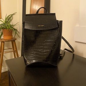 Pixie Mood faux snakeskin backpack